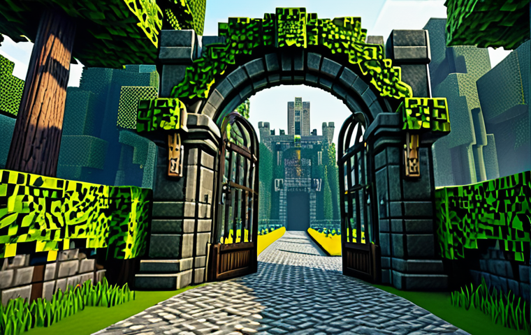 마인크래프트 복잡한 미로 제작 - Maze Entrance - Overworld Theme**

"A grand entrance to a Minecraft maze, built of stone bricks and ...