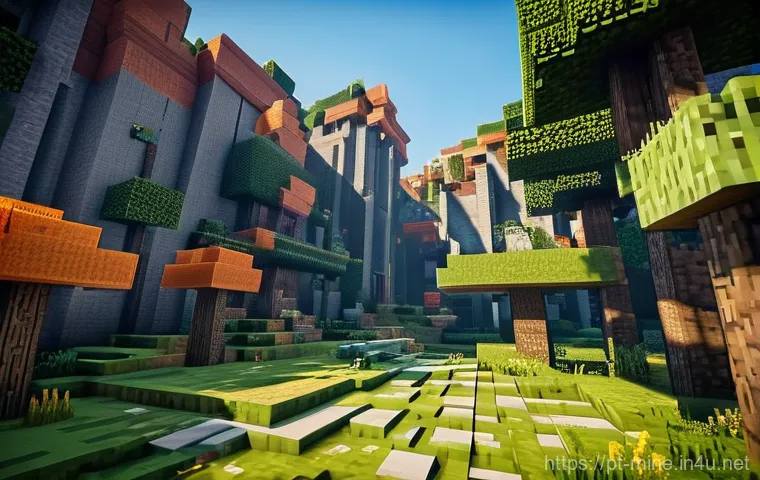 마인크래프트 실험적인 업데이트 분석 - Here are three detailed image generation prompts in English, based on the provided Minecraft text, a...