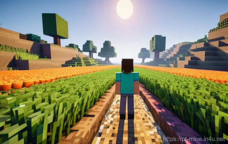 마인크래프트 농업 효율성 높이기 - Image Prompt 1: The Prosperous Harvest**