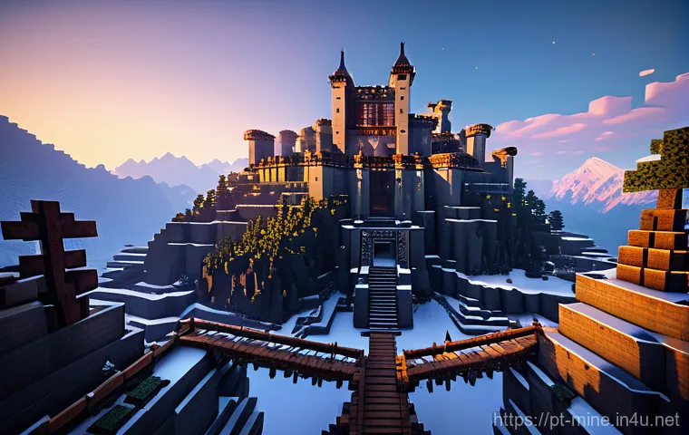 마인크래프트 랜드마크 건축 - A highly detailed scene depicting a person (wearing casual, modest clothing) intensely focused on sk...