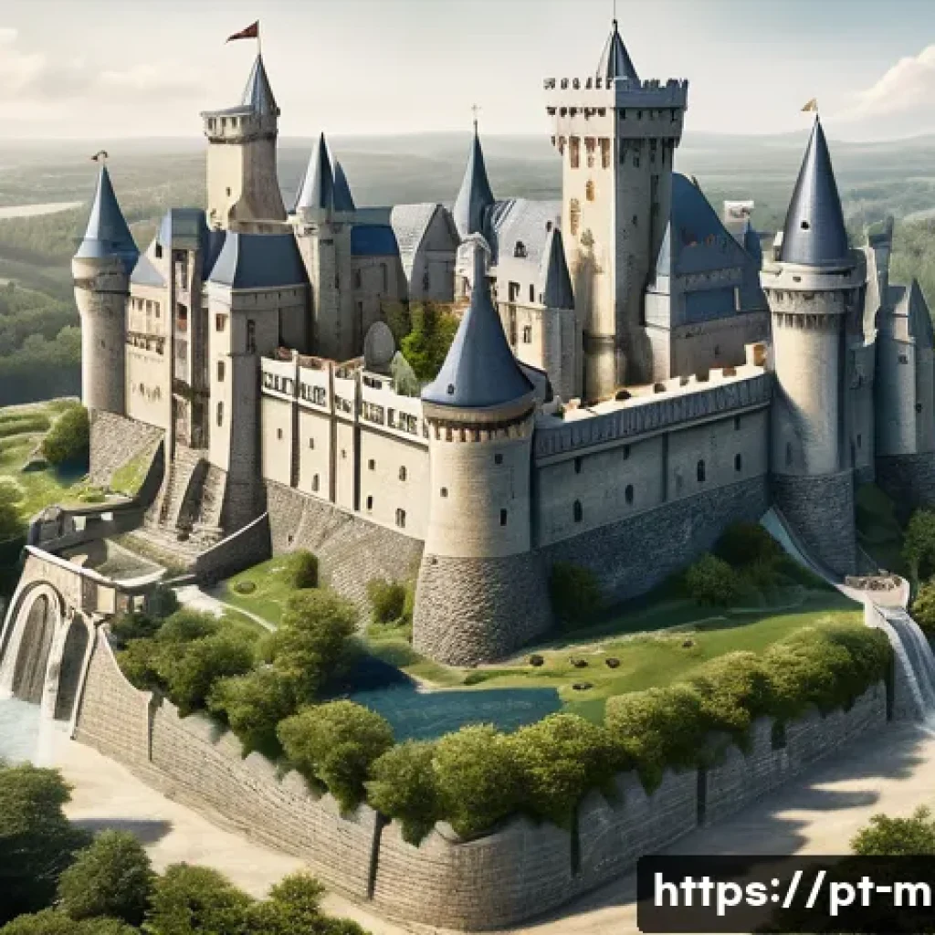 마인크래프트 화려한 건축물 탐방 - **Prompt 1: Grand Medieval Castle Blueprint and Terraforming**
    "A top-down architectural bluepri...