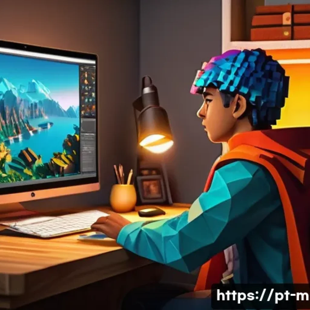 마인크래프트 스킨 다운로드 및 적용법 - **Prompt 1: The Artisan of Pixels**
    "A vibrant, high-resolution digital illustration depicting a...