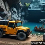 마인크래프트 재료 효율적 채집법 - **Prompt 1: Enchanted Mining Expedition**