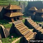 마인크래프트 몹 특징 분석 - A cinematic, ultra-detailed Minecraft-style scene of a subterranean skeleton XP farm carved into a d...