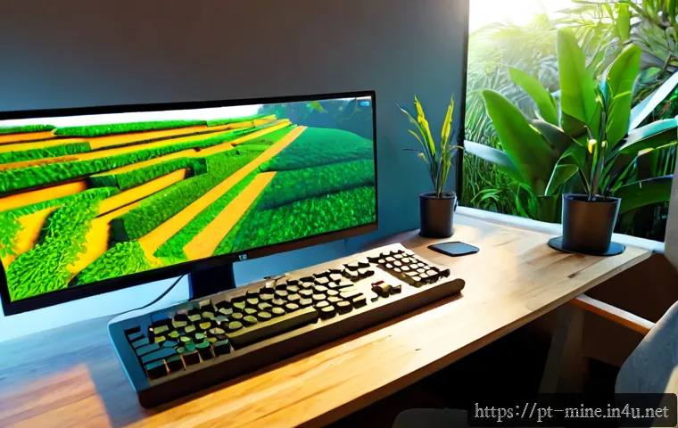 Home 17 마인크래프트 전용 리소스팩 만들기 - Photorealistic Brazilian home workspace, young adult game creator designing a colorful voxel-style t...